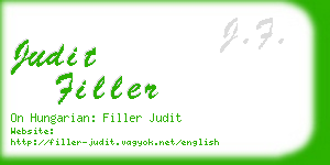 judit filler business card